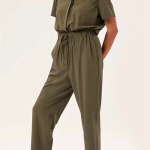 Girlfriend Collective Khaki Jumpsuit